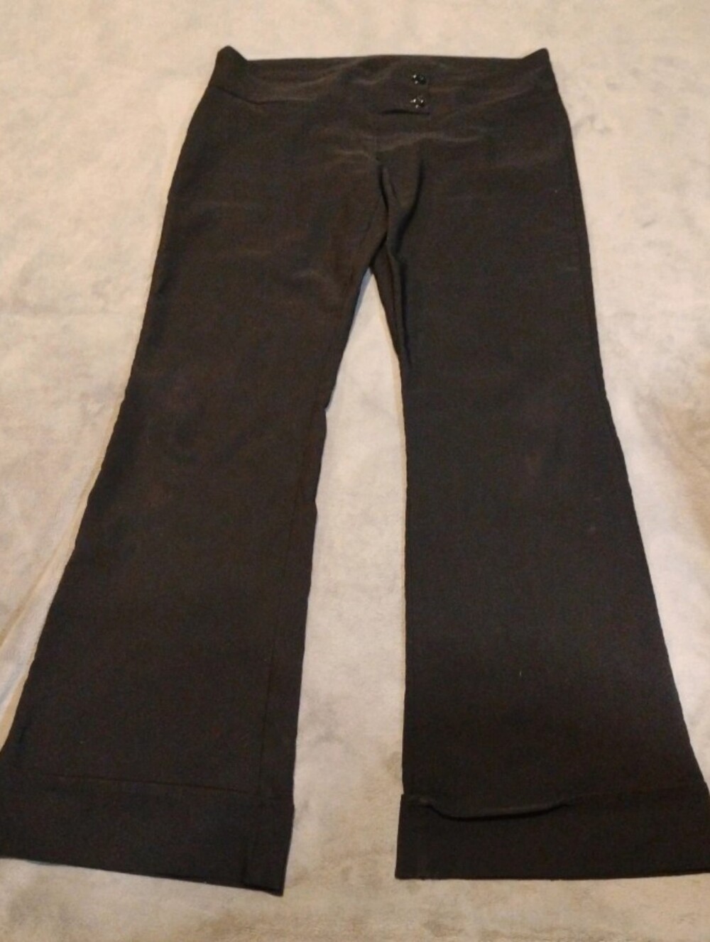 Valia Black Flare Dress Pants Office Trousers